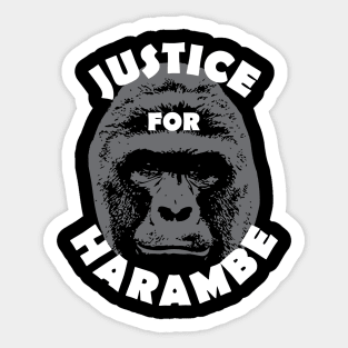 Justice for Harambe Sticker